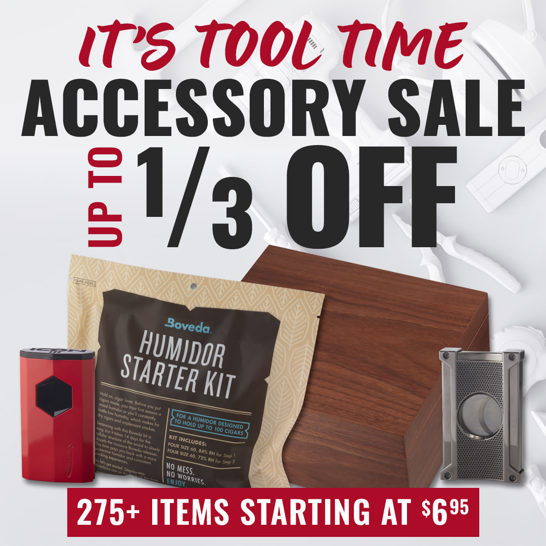 You&rsquo;ve got the cigars, now get this must-have gear: 1/3 OFF!