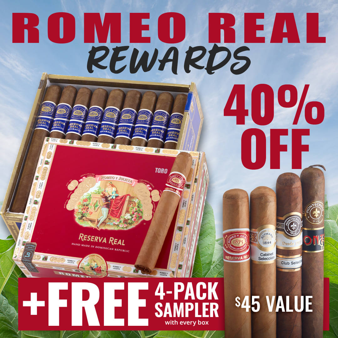 Romeo Reserva Real Deal: 40% OFF + FREE Sampler! Romeo Reserva Real Deal: 40% OFF + FREE Sampler!