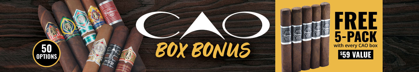 CAO Boxes up to 30% OFF (plus a free 5-Pack!) 