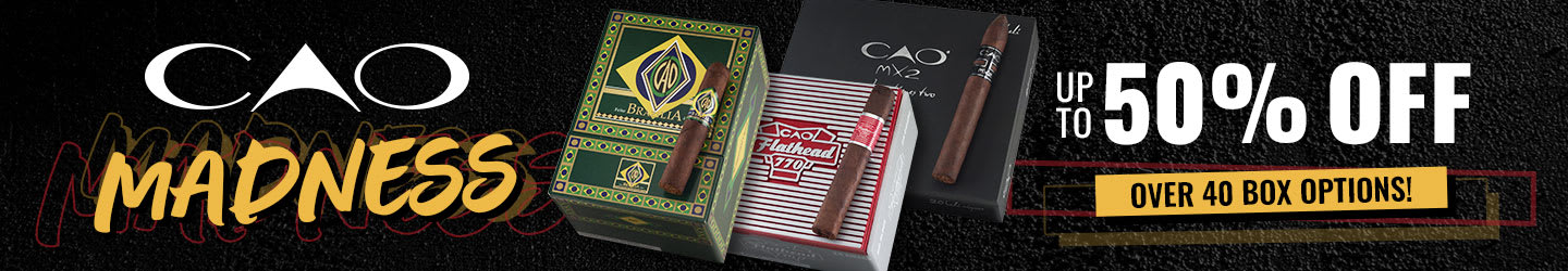 CAO Madness: Up to 50% Off Premier Blends! CAO Madness: Up to 50% Off Premier Blends!