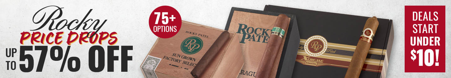 PRICE DROP on our ROCKY PATEL Favorites! PRICE DROP on our ROCKY PATEL Favorites!