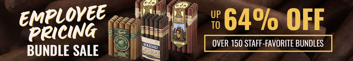 Grab Our Employee Perks: As low as $1.35/cigar!