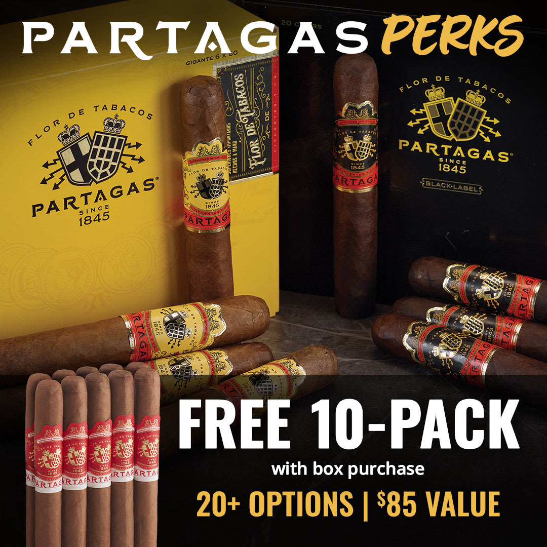Partagas Perks: FREE Cortado Corona 10-Pack