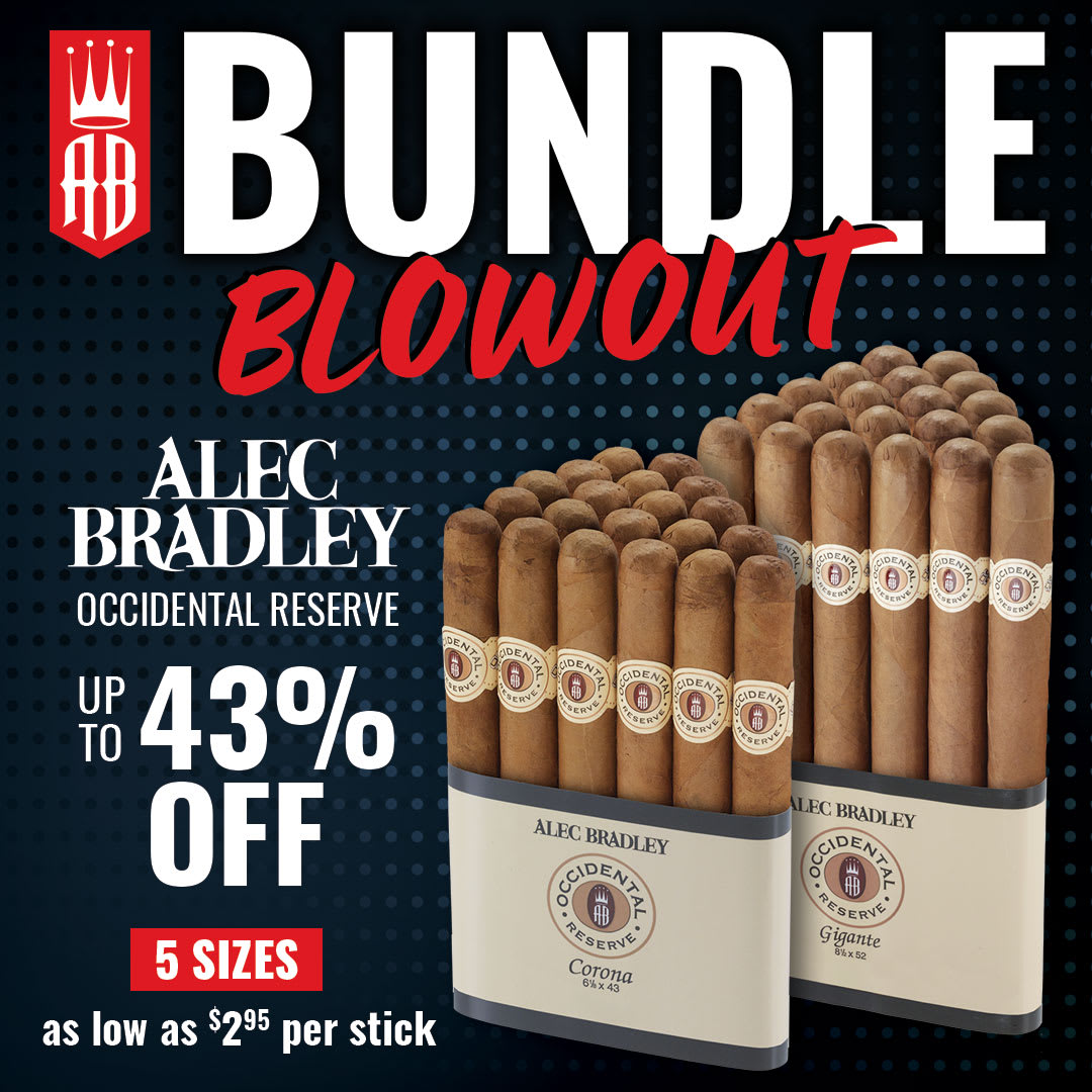 IT’S BACK: Occidental Reserve CT starting at $2.95/cigar IT’S BACK: Occidental Reserve CT starting at $2.95/cigar