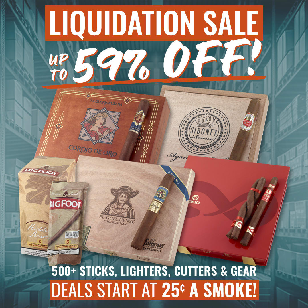 Liquidation: Load up your humidor at up to 59% Off!