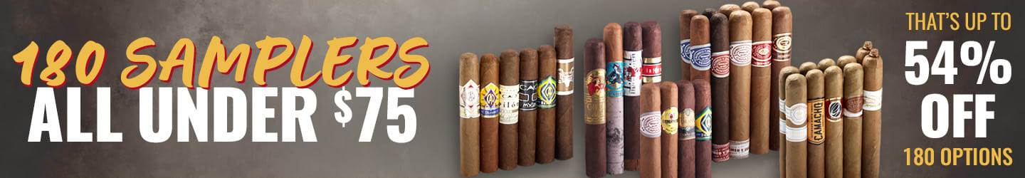 Burn cigars, not money: All these samplers <$75! Burn cigars, not money: All these samplers <$75!
