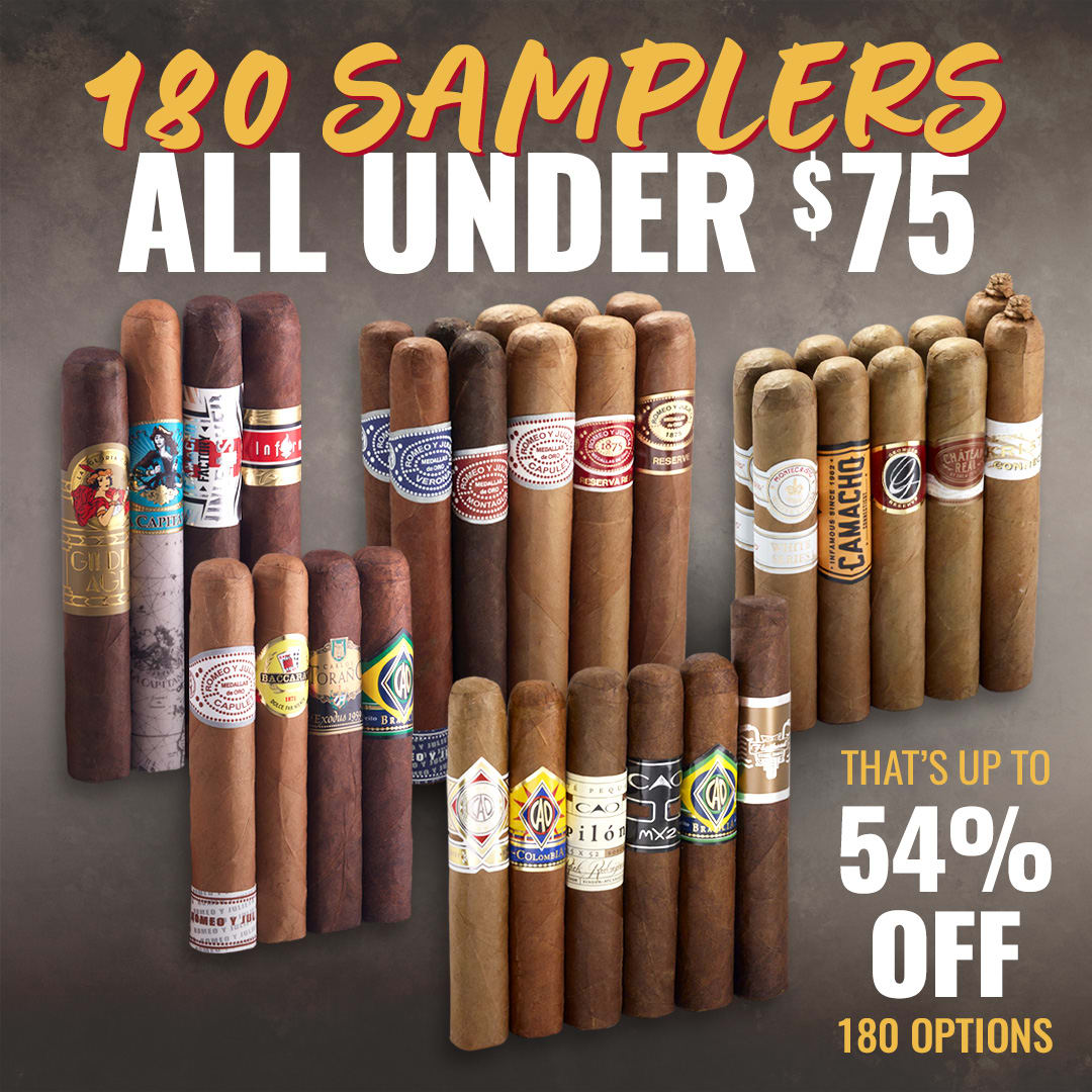 Burn cigars, not money: All these samplers <$75!