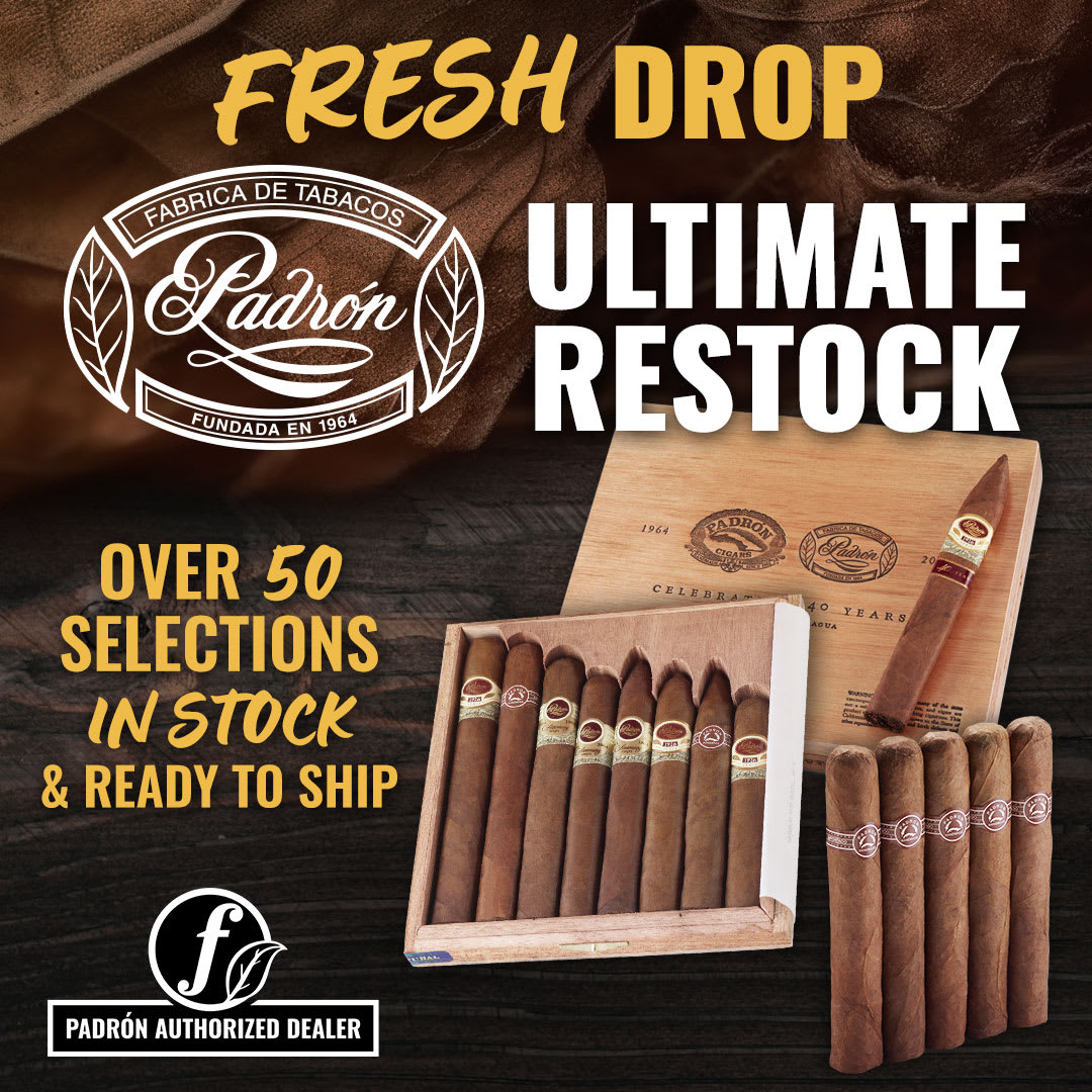 Treat Yourself: Over 50 Padrón Classics Are Back in Stock! Treat Yourself: Over 50 Padrón Classics Are Back in Stock!