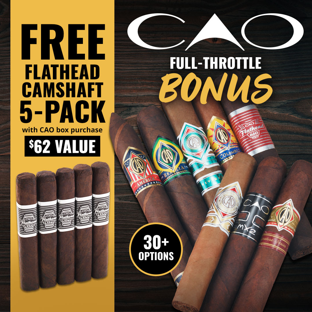 Rev Up Your CAO: FREE Flathead Camshaft 5-Pack Rev Up Your CAO: FREE Flathead Camshaft 5-Pack