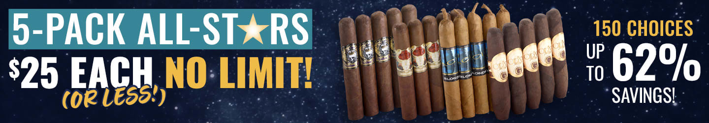 5-Packs CAPPED at $25 EACH – 150 Options! 5-Packs CAPPED at $25 EACH – 150 Options!