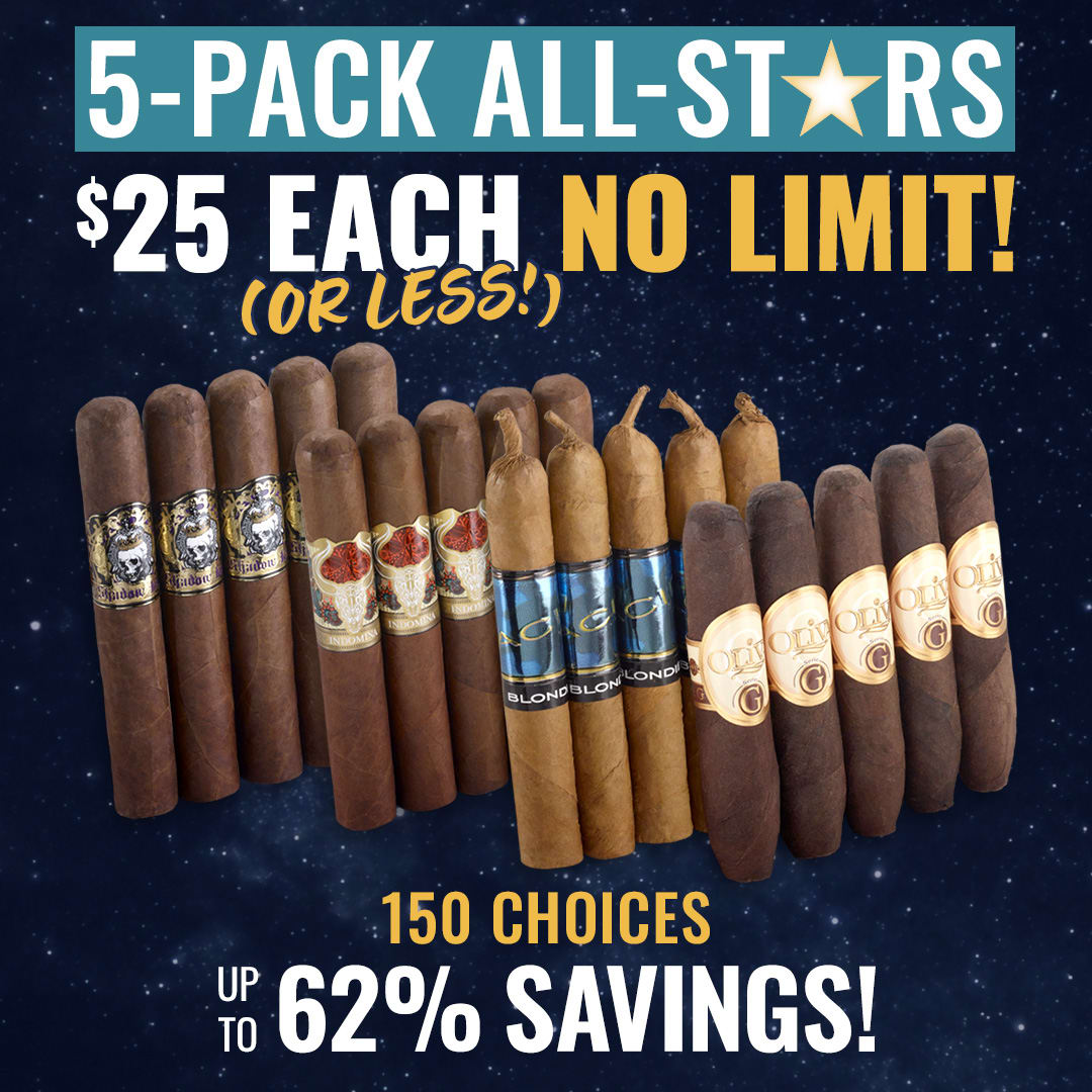 5-Packs CAPPED at $25 EACH – 150 Options! 5-Packs CAPPED at $25 EACH – 150 Options!