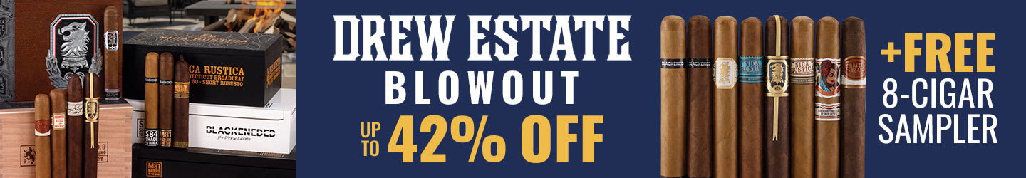 8 Reasons to love Drew Estate: FREE Sampler w/ box purchase! 8 Reasons to love Drew Estate: FREE Sampler w/ box purchase!
