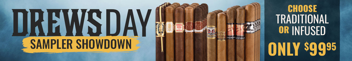 Unbeatable Drew Estate Value: 20-Stick Samplers Only $99.95! Unbeatable Drew Estate Value: 20-Stick Samplers Only $99.95!