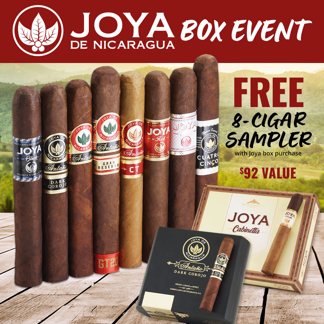 Joya de Nicaragua: Get a FREE $92 Joya de Nicaragua Sampler! Joya de Nicaragua: Get a FREE $92 Joya de Nicaragua Sampler!