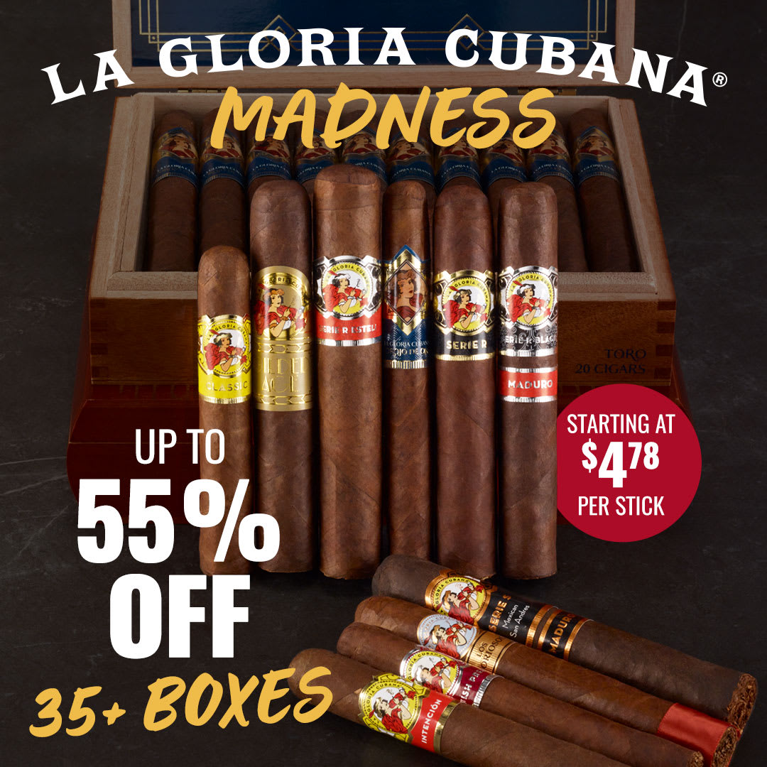 La Gloria Madness: Up to 55% OFF BOXES! La Gloria Madness: Up to 55% OFF BOXES!