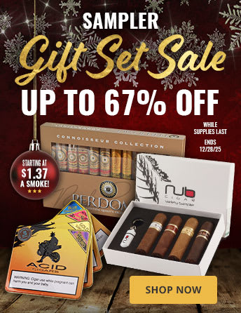 Year-End Sampler Sell-Off: starting at $1.37/smoke! Year-End Sampler Sell-Off: starting at $1.37/smoke!