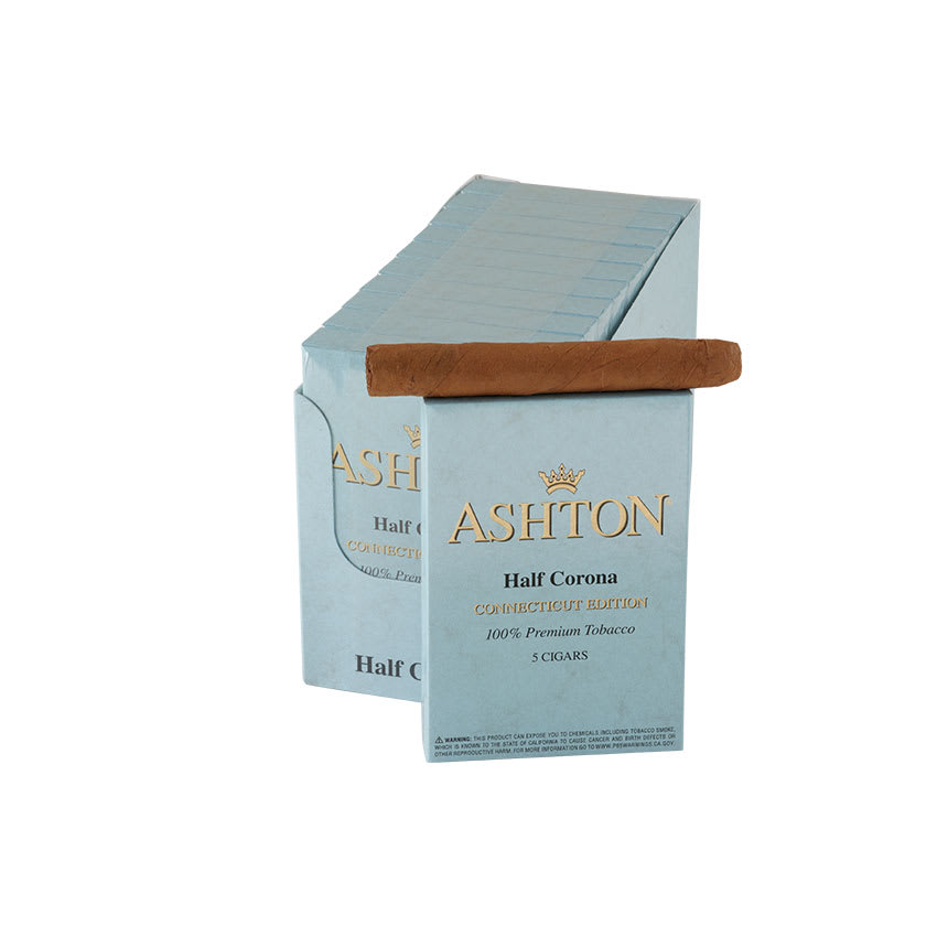 Ashton Small Cigars Half Corona Connecticut 10/5