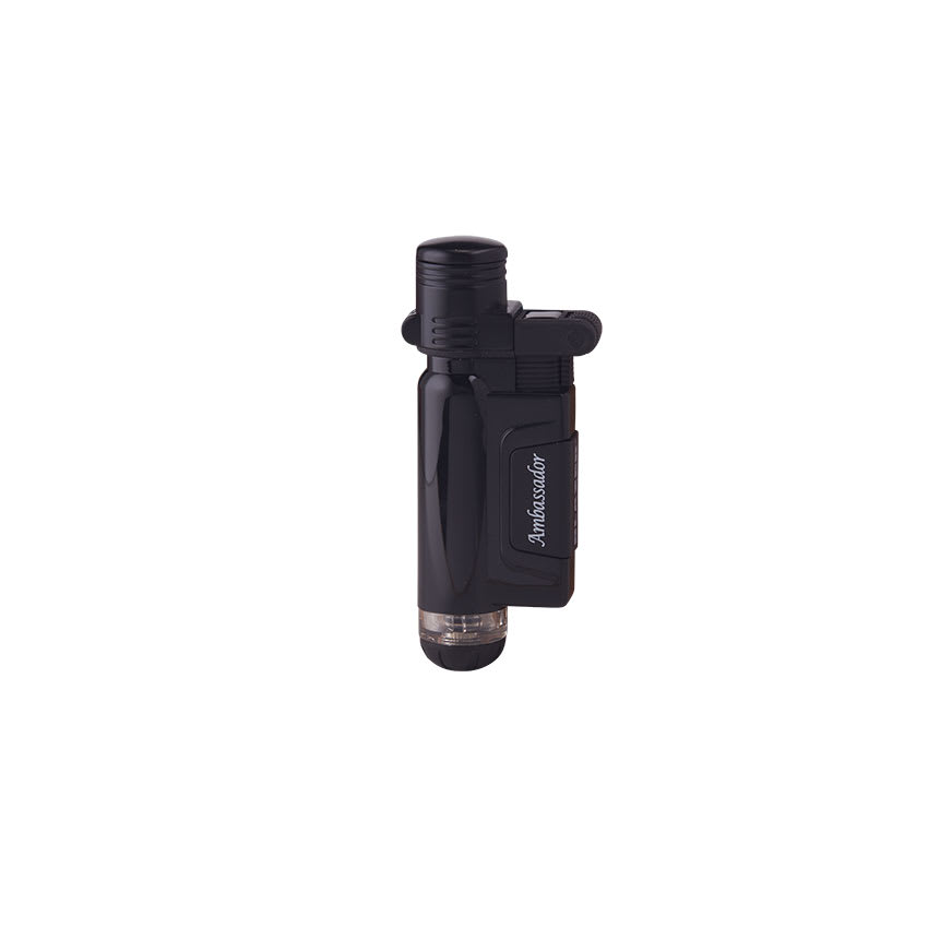 Blazer Ambassador Black Slim Line Cigar Lighter