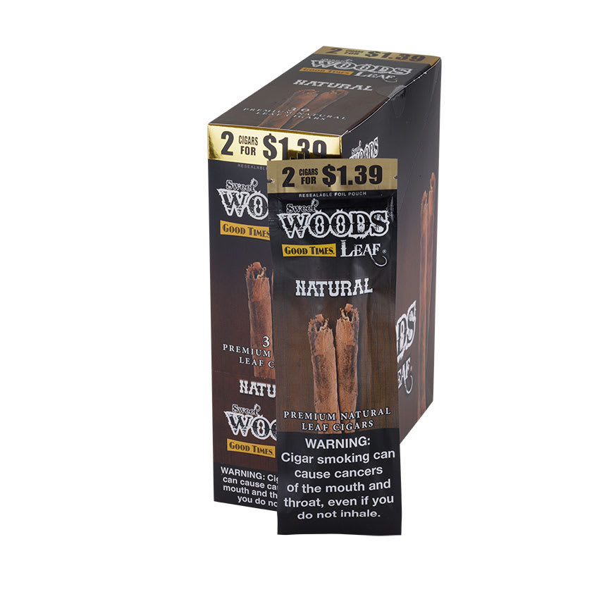 woods cigarettes Good Times Sweet Dark Leaf 15 Pouches of 2 Good Times Sweet Woods Natural