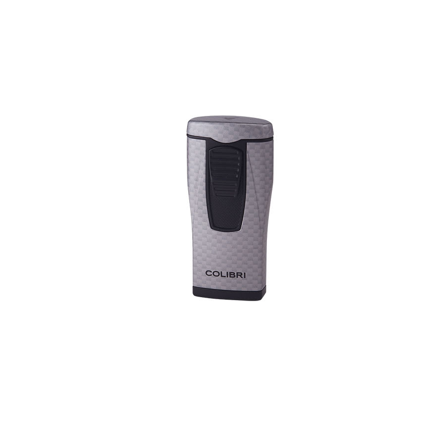 Colibri Monaco Carbon Fiber Silver Lighter