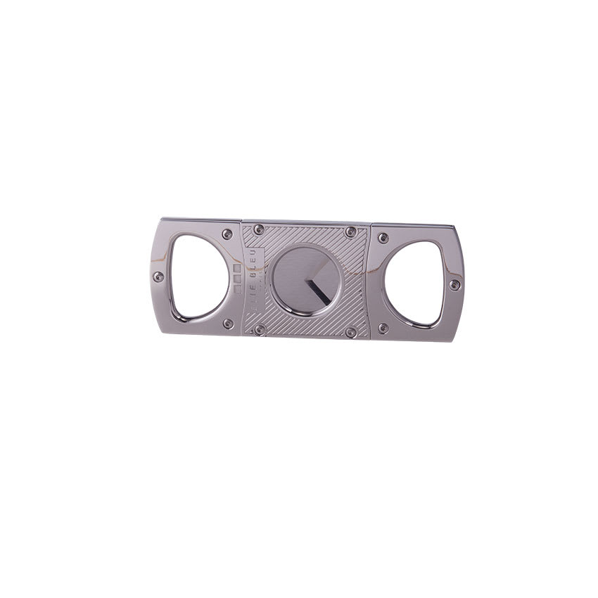 Elie Bleu EBC-1 Cigar Cutter Stainless Diagonal Lines
