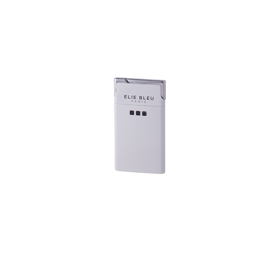 Elie Bleu J-11 Thin Jet Flame Lighter White Lacquer