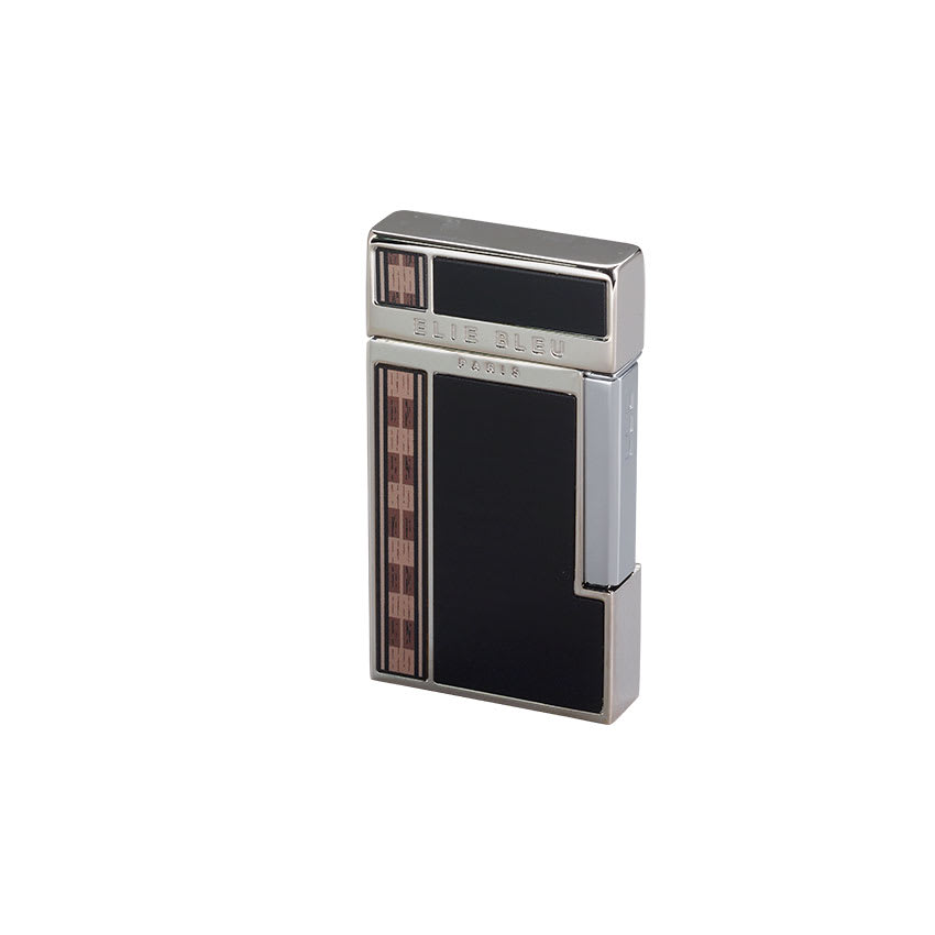 Elie Bleu J-14 Diamond Jet Flame Black Marquetry Lighter