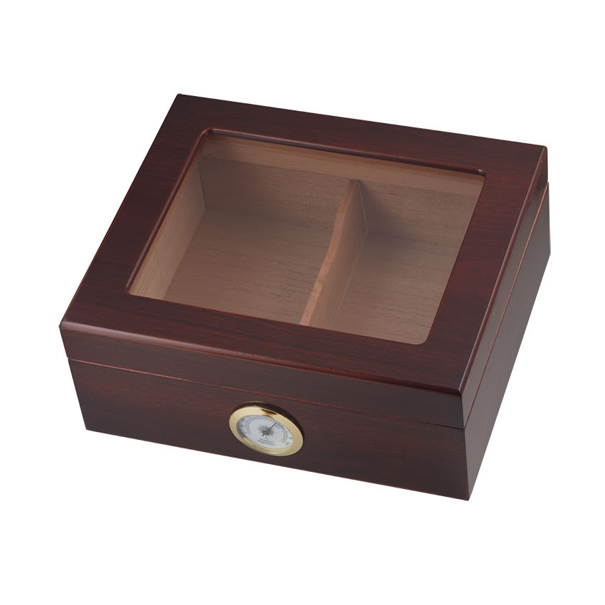 Capri Glass Top Mahogany