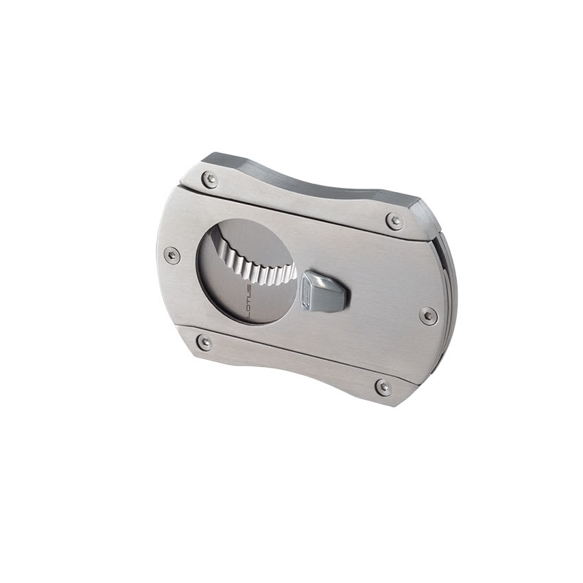 Lotus Deception Serrated Chrome Satin Cigar Cutter