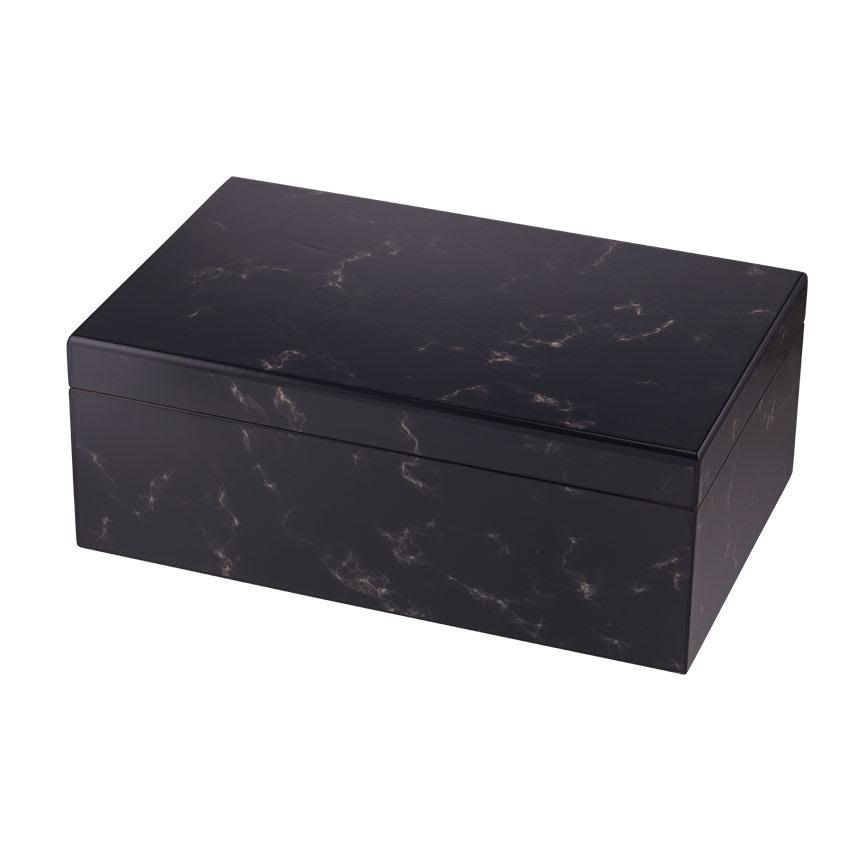 Quality Importers Capri Black Marble Humidor