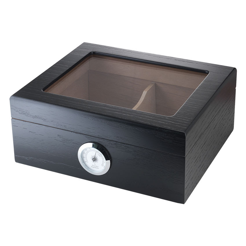 Capri Glass Top Black Oak