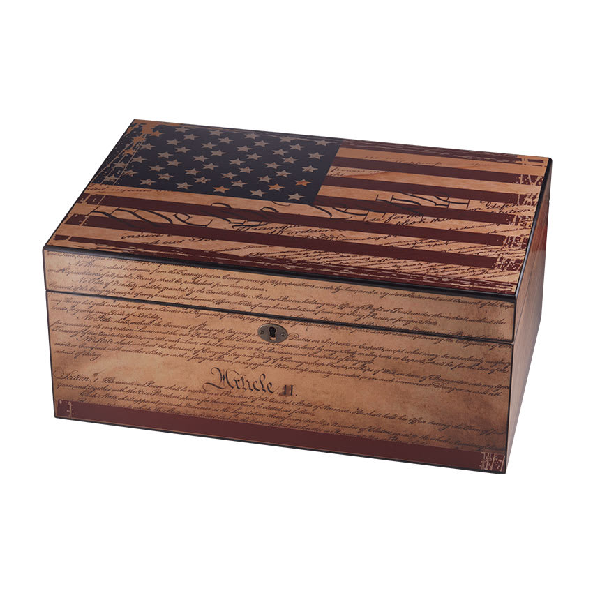 Constitution American Flag Humidor