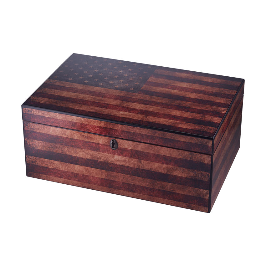 Quality Importers Old Glory 100 Count Humidor