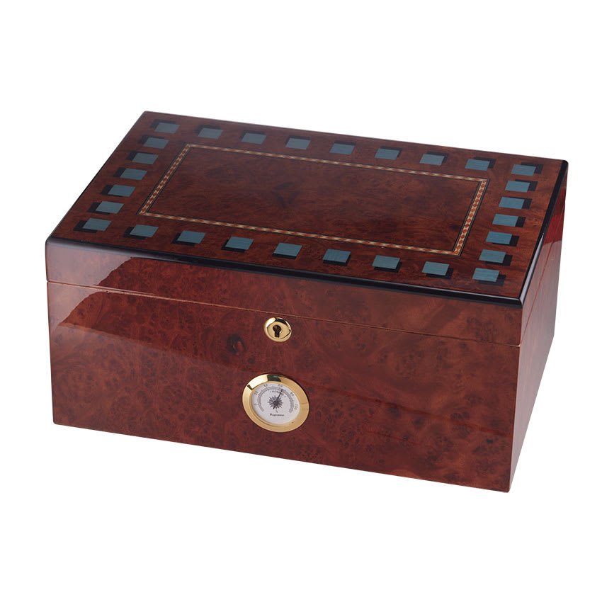 Santorini Rustic Burl With Blue Inlay