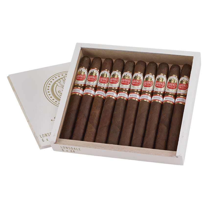 Siboney Reserve By Aganorsa Lonsdale Maduro Box of 10 Cigars
