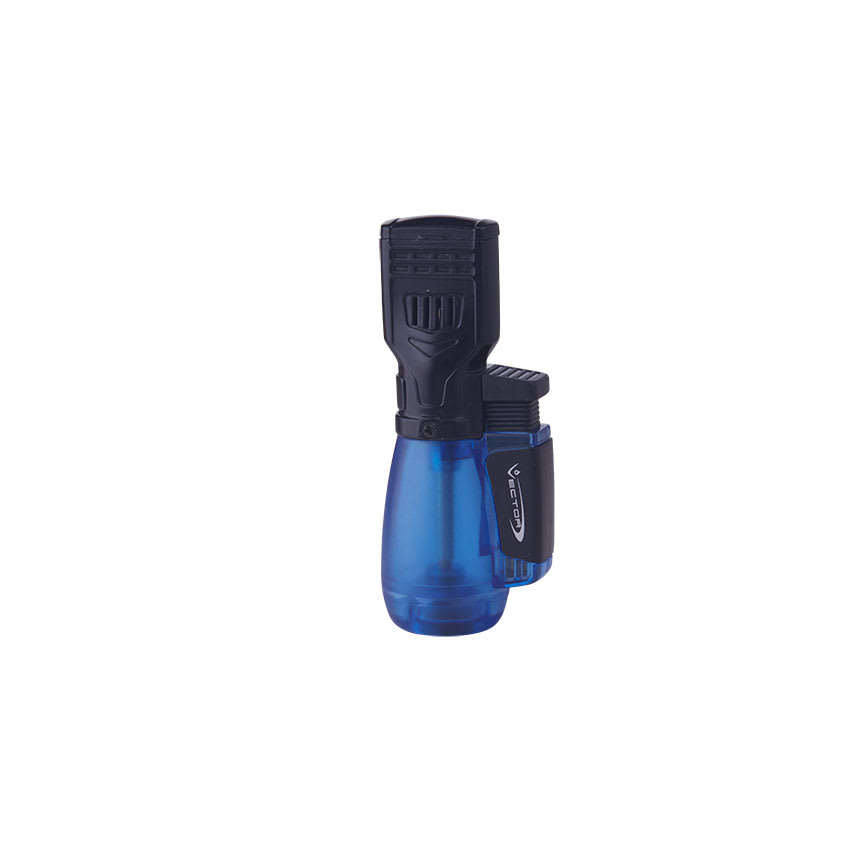 Vector Drone Triple Torch Lighter Blue