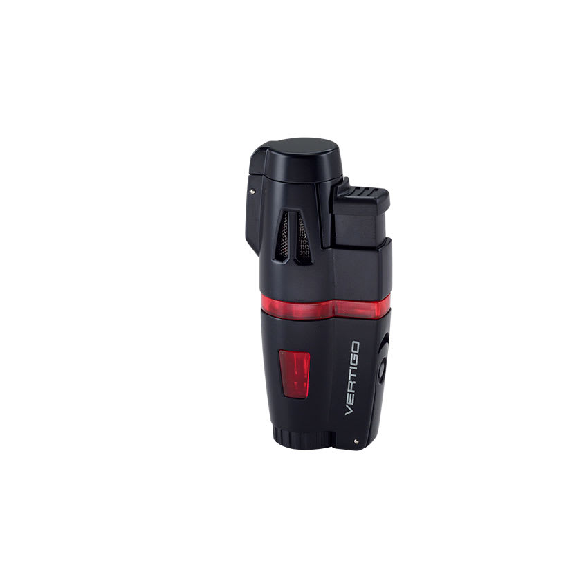 Red 3 Flame Lighter W/punch Cutter