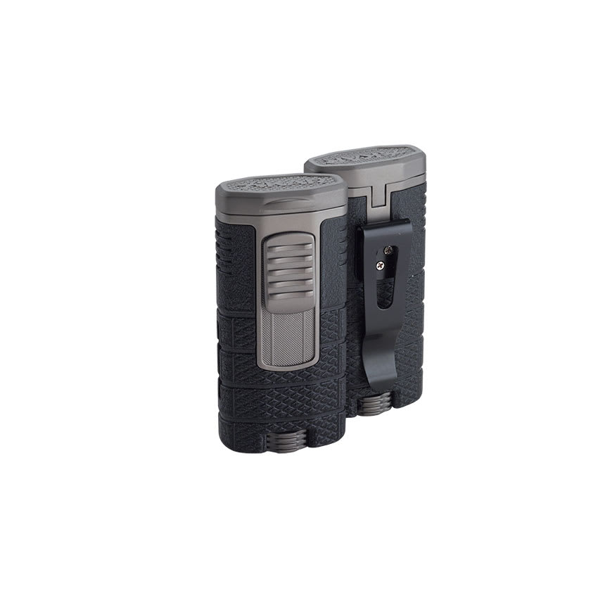 Xikar Tactical Triple Torch Black and Gunmetal Lighter