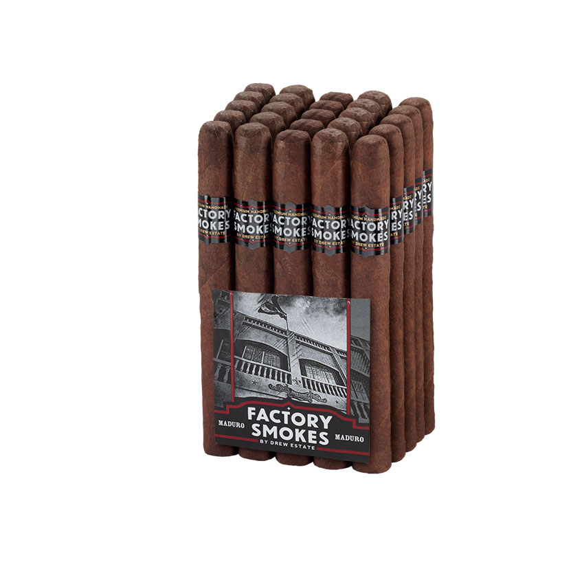 Factory Smokes Maduro By Drew Estate Factory Smokes Maduro Churchill