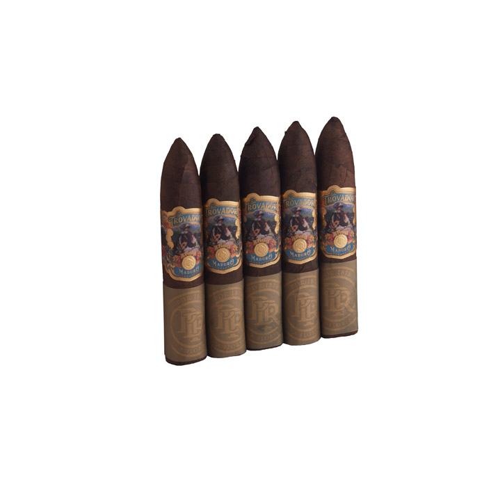 PDR El Trovador Maduro Petit Belicoso 5 Pk