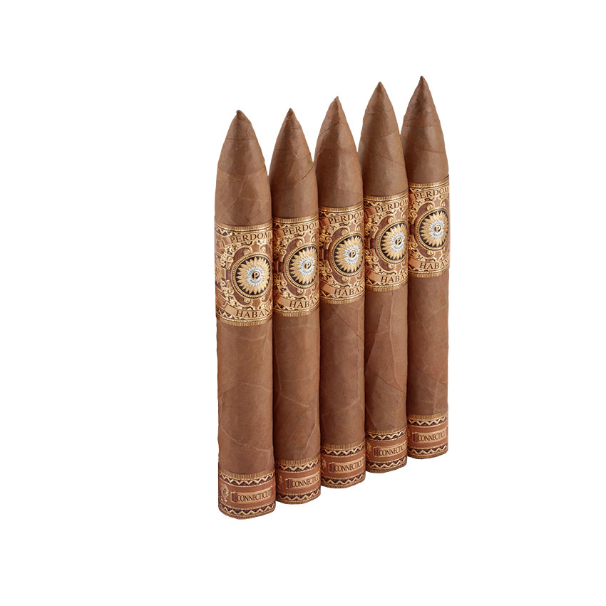 Perdomo Habano Connecticut Barrel Aged Torpedo 5 Pack