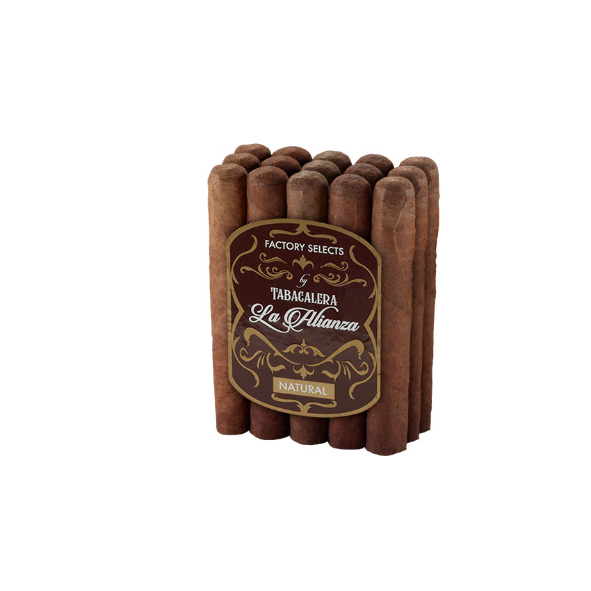 Tabacalera La Alianza Natural TLA Factory Selects Natural Robusto by EPC