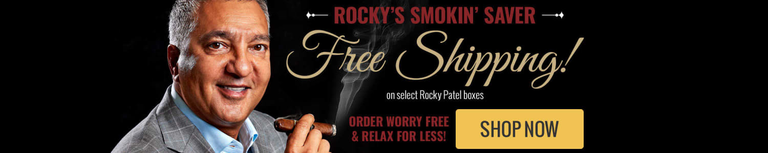Free shipping on select Rocky Patel boxes