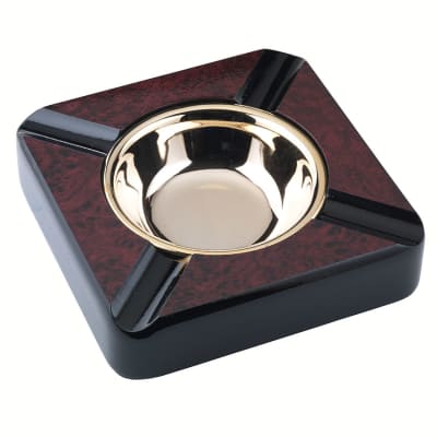 4 Cigar Porcelain Square Ashtray - AT-ORL-4SQPORCB