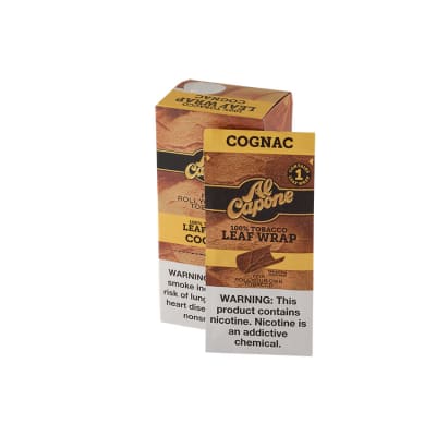 Al Capone Tobacco Leaf Wrap Cognac 12 count. - BW-ALC-COGN