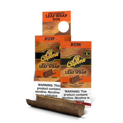 Al Capone Tobacco Leaf Wrap Rum 18 count-BW-ALC-RUM18 - 400