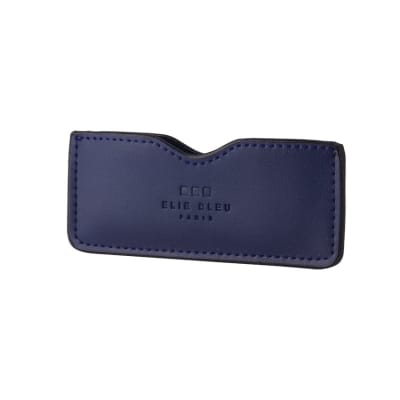 Elie Bleu Cigar Cutter Case Blue Leather-CC-EBS-EBPOUCH5 - 400