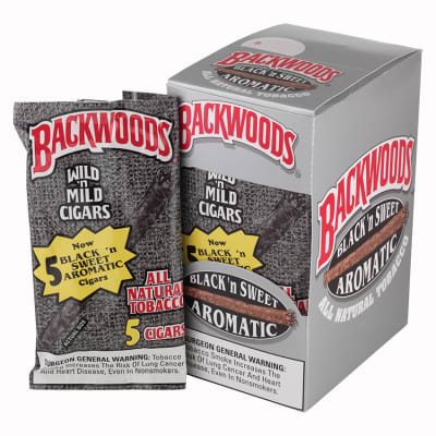 Backwoods Black 8/5 Cigars - Natural | Famous Smoke