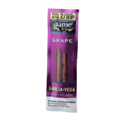 Garcia y Vega Game Cigarillos Grape (2) CI-GCI-GRPUP99Z Garcia y Vega Game Cigarillos Grape (2)-CI-GCI-GRPUP99Z - 400