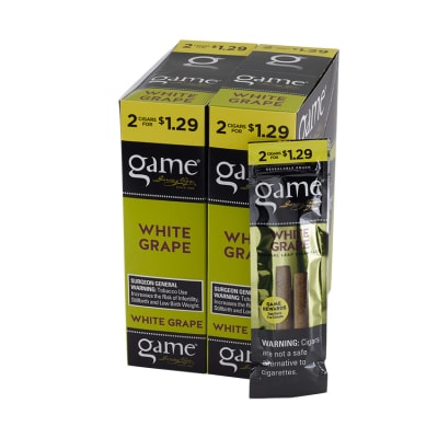 Garcia y Vega Game Cigarillos White Grape 30/2 CI-GCI-WGUP99 Garcia y Vega Game Cigarillos White Grape 30/2-CI-GCI-WGUP99 - 400